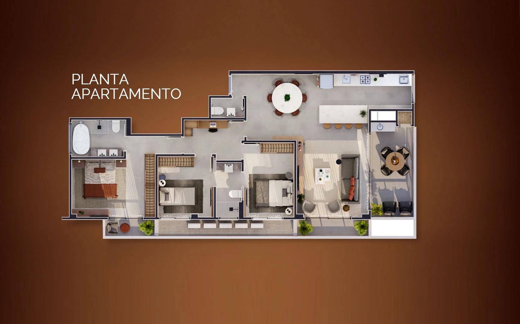 Apartamento em Kobrasol, São José
