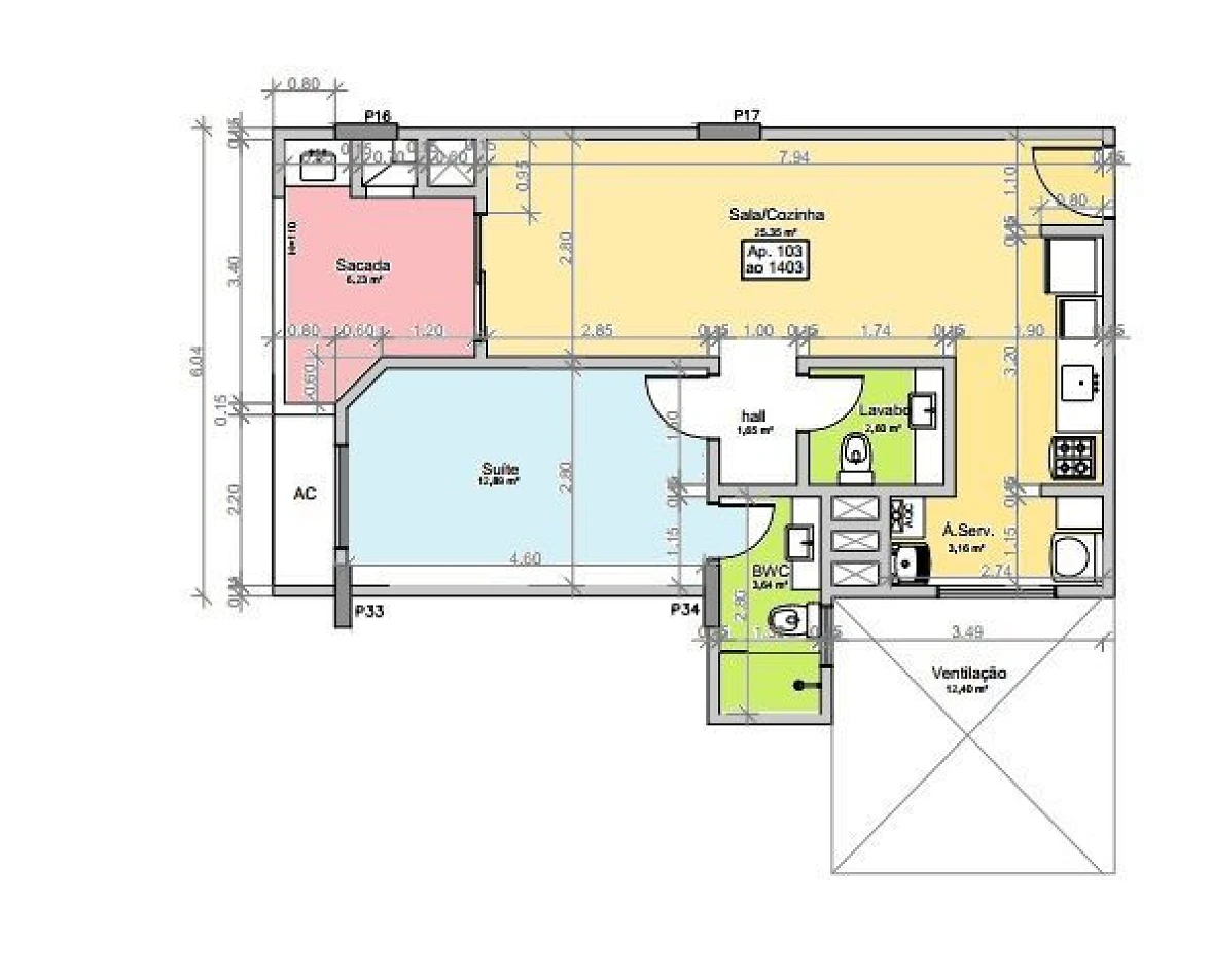 Apartamento com 1 Dormitório à Venda, 66 m² - Campinas - São José/SC - Foto 12