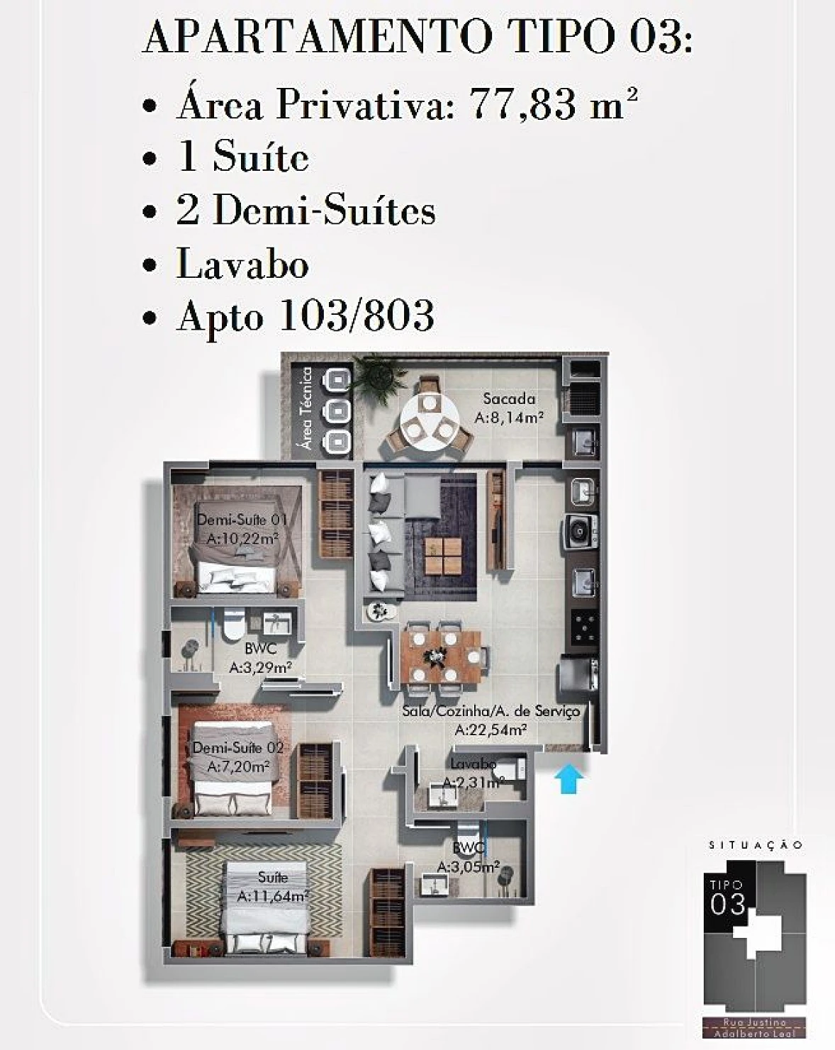 Apartamento 3 Quartos com 1 Suíte e 77m² - Centro - Foto 33