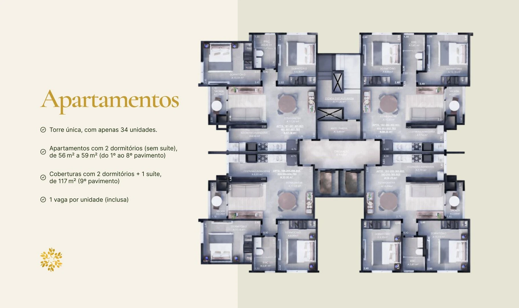 Apartamento em Areias, São José