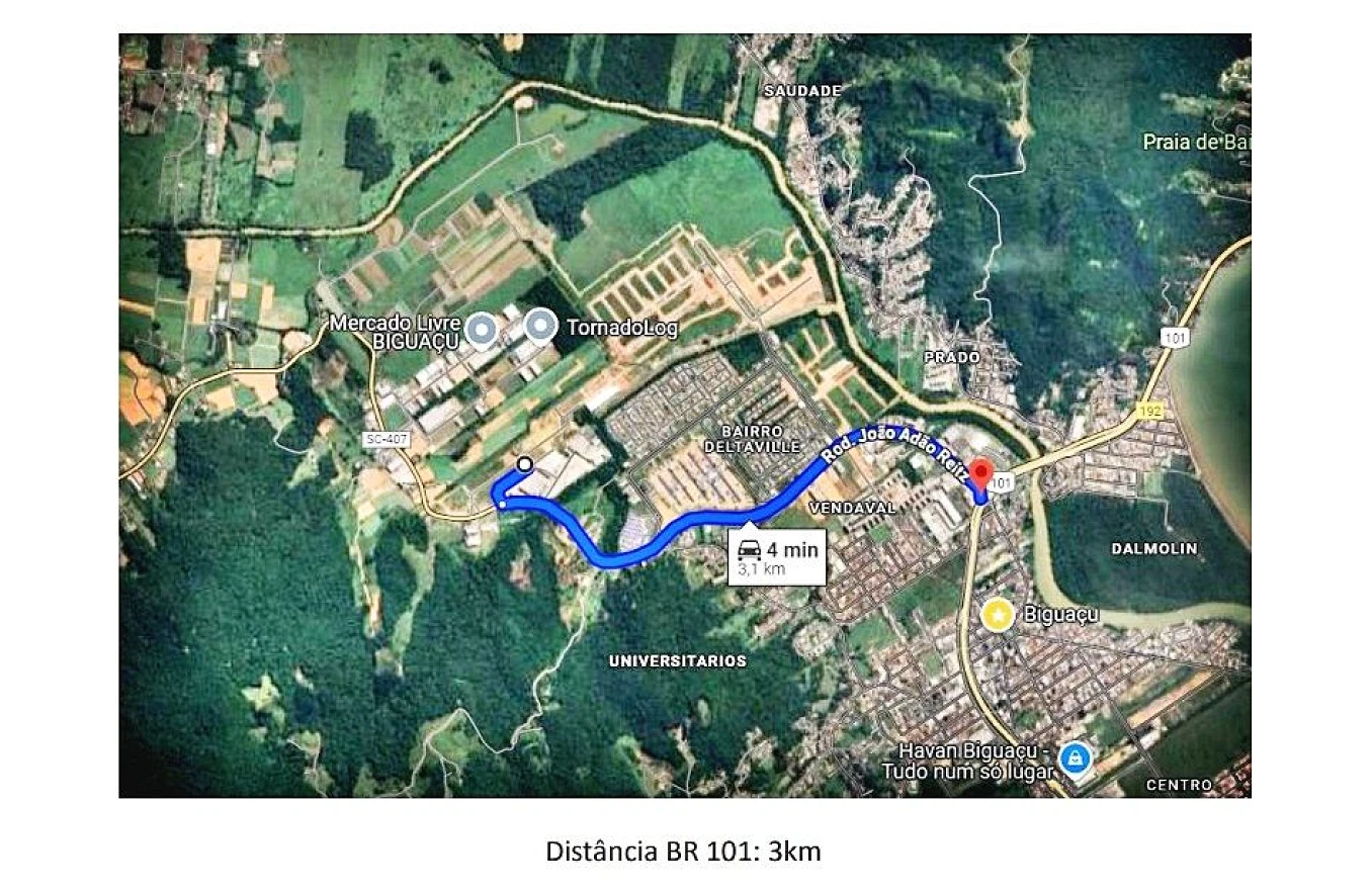 Terreno em Beira Rio, Biguaçu