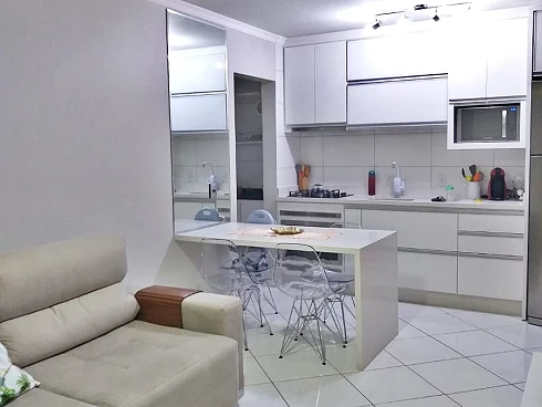 Apto 2 Quartos, 1 Vaga, Semi Mobiliado - Forquilhinhas 