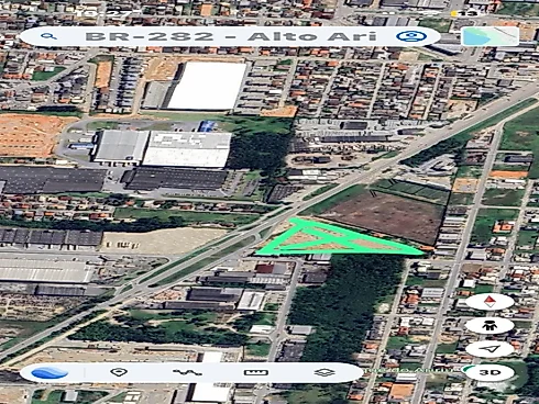 Terreno Disponível para Locação, para Fins Comerciais ou Industriais, 11.000,00 Metros Quadrados, de Frente para Br 282, Palhoça/SC - Foto 14
