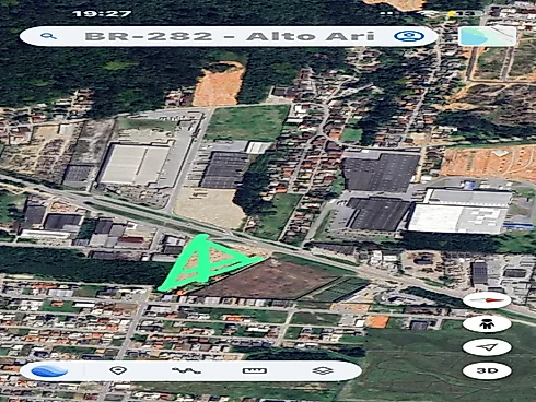Terreno Disponível para Locação, para Fins Comerciais ou Industriais, 11.000,00 Metros Quadrados, de Frente para Br 282, Palhoça/SC - Foto 15