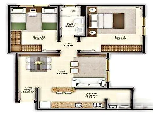 Apartamento 2 Quartos  - Real Parque - São José SC! - Foto 22