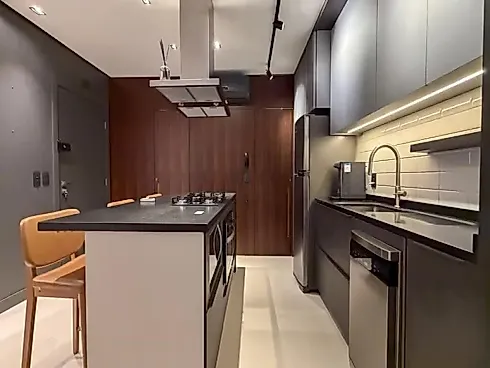 Studio Totalmente Mobiliado, Equipado e Decorado, Disponível para Venda no Cidade Milano, Vaga de Garagem, Centro de Florianópolis/SC - Foto 10