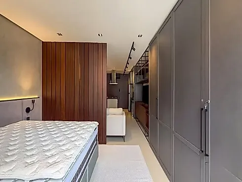 Studio Totalmente Mobiliado, Equipado e Decorado, Disponível para Venda no Cidade Milano, Vaga de Garagem, Centro de Florianópolis/SC - Foto 12