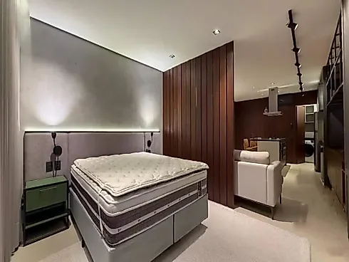 Studio Totalmente Mobiliado, Equipado e Decorado, Disponível para Venda no Cidade Milano, Vaga de Garagem, Centro de Florianópolis/SC - Foto 18