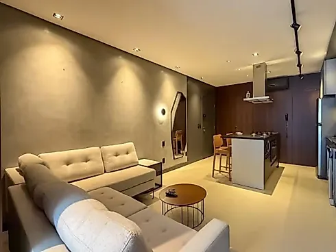 Studio Totalmente Mobiliado, Equipado e Decorado, Disponível para Venda no Cidade Milano, Vaga de Garagem, Centro de Florianópolis/SC - Foto 6