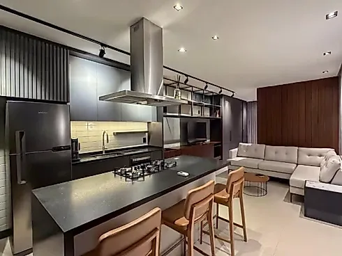 Studio Totalmente Mobiliado, Equipado e Decorado, Disponível para Venda no Cidade Milano, Vaga de Garagem, Centro de Florianópolis/SC - Foto 7