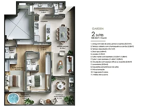 Apto Garden 2 Quartos, 2 Suítes, 3 Vagas, Lazer - Campinas - Apartamento em Campinas, São José - Foto 2