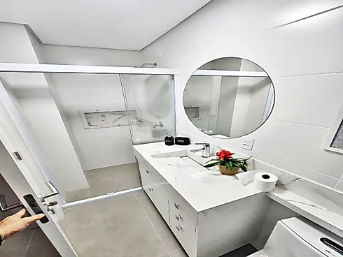 Apto 3 Quartos, 1 Vaga, Mobiliado - Palmas - Celso Ramos - Foto 21