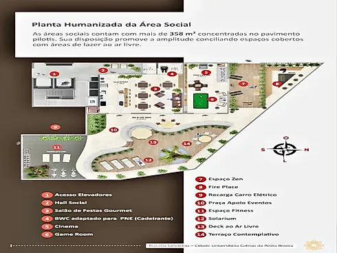 Apto 1 Quarto, Sacada, 1 Vaga, Lazer - Pedra Branca - Foto 22