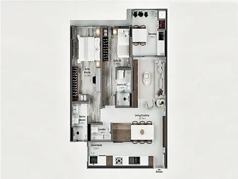 Apartamento em Barreiros, São José