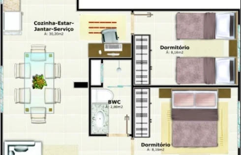 Apartamento em Pereque, Porto Belo