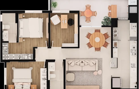 Apartamento em Nossa Senhora do Rosário, São José