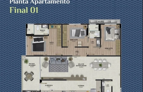 Apartamento em Capoeiras, Florianópolis