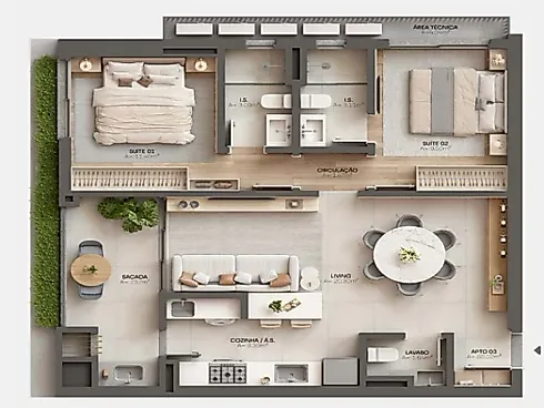 Apartamento em Perequê, Porto Belo