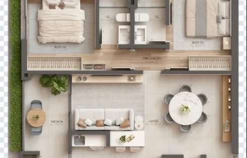 Apartamento em Perequê, Porto Belo