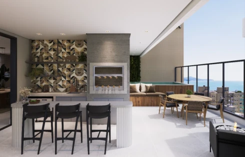 Apartamento em Meia Praia, Itapema