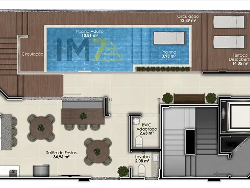 Apartamento com 2 Dormitórios sendo 1 Suíte e 1 Vaga de Garagem Pereque- Porto Belo/SC - Foto 8