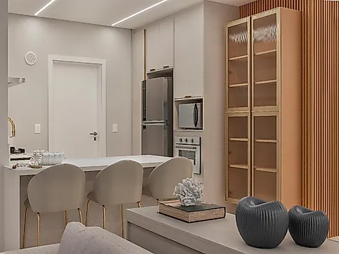 Apartamento Tipo 1 | AP 701 | Villa Aurora - Apartamento em Meia Praia, Itapema - Foto 3
