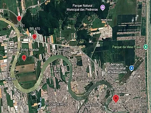 Terreno em Volta Grande com Cerca de 90 Mil Metros Quadrados - Terreno em Volta Grande, Navegantes - Foto 3