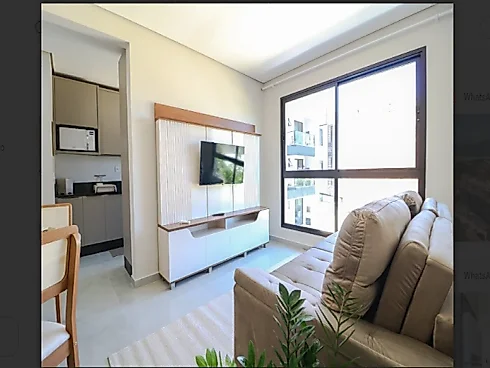 Apartamento Mobiliado com 2 Dormitório sendo 1 Suíte, Santinho - Apartamento em Ingleses do Rio Vermelho, Florianópolis - Foto 1