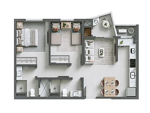 Apartamento 2 Quartos com 1 Suíte e 66m² - Mar Di Nizza - Foto 10