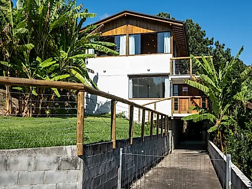 Casa Refúgio Exclusivo com Vista Permanente para as Montanhas em Santo Antônio de Lisboa | Florianópolis - Foto 10