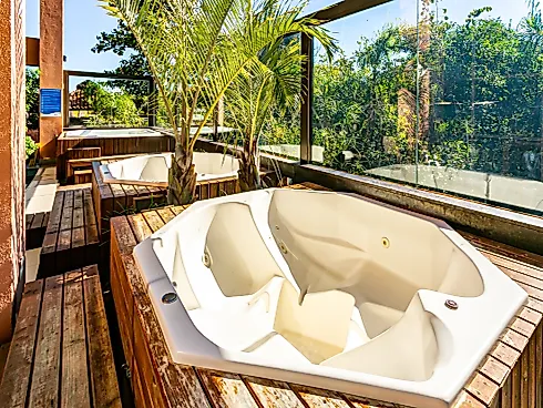 Studio Mobilhado Pé na Areia com Vista Mar – Jurerê Beach Village - Foto 47