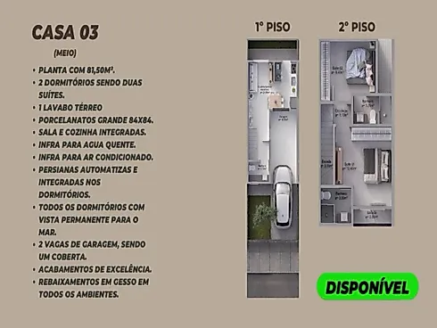 Casa em Condomínio 2 Quartos com 2 Suítes e 81m² - Praia do Sonho (Ens Brito) - Foto 19