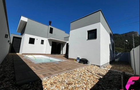 Casa com 03 Dormitórios e 01 Suite e  Piscina em Condomínio Fechado -Pedra Branca -Palhoça SC - Foto 12