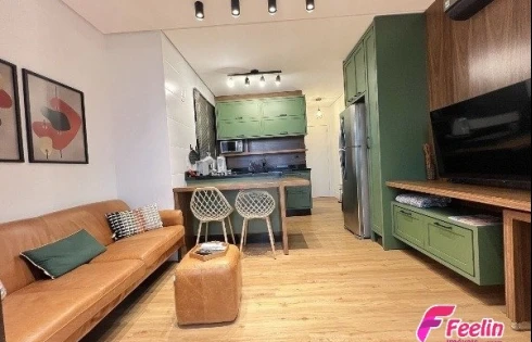 Lindo Studio Totalmente Mobiliado e Decorado e com Vista Livre na Melhor Localização do Córrego Grande - Foto 13