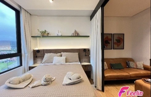 Lindo Studio Totalmente Mobiliado e Decorado e com Vista Livre na Melhor Localização do Córrego Grande - Foto 14