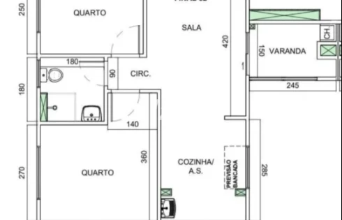 Apartamento em Jardim Janaína, Biguaçu