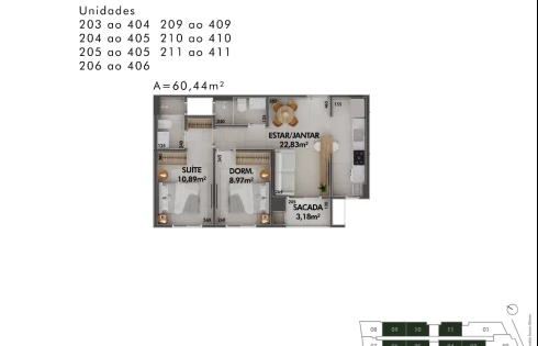 Apartamento em Cacupé, Florianópolis