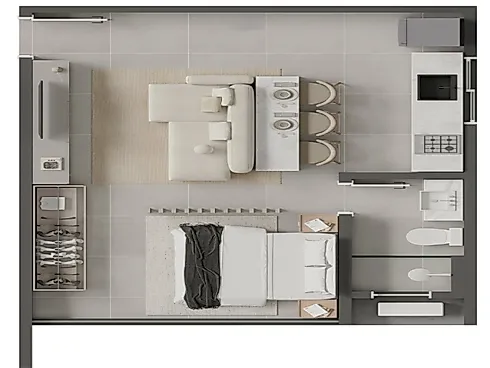 Studio - 37m², Gravatá por 665.000,00 - Studio em Gravatá, Navegantes - Foto 3