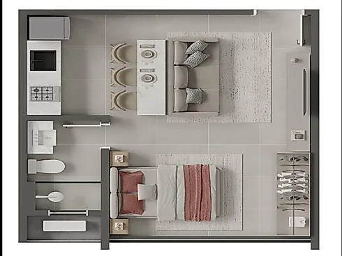 Studio - 34m², Gravatá a Partir de 491.000,00 - Studio em Gravatá, Navegantes - Foto 3