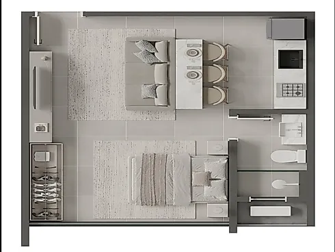 Studio - 35m², Gravatá a Partir de 489.000,00 - Studio em Gravatá, Navegantes - Foto 3