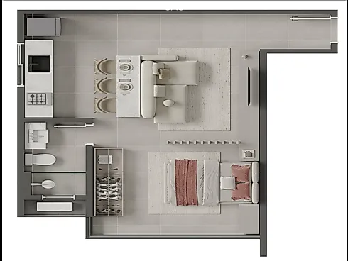 Studio - 42m², Gravatá a Partir de 587.000,00 - Studio em Gravatá, Navegantes - Foto 3