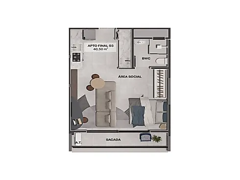 Loft 01 Dormitório- Gravatá a Partir de 498.000,00 - Foto 11