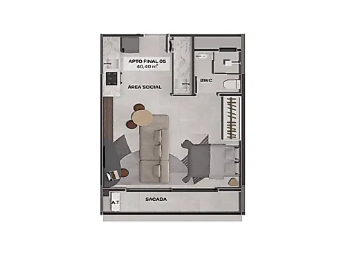 Loft 01 Dormitório- Gravatá a Partir 498.000,00 - Foto 11