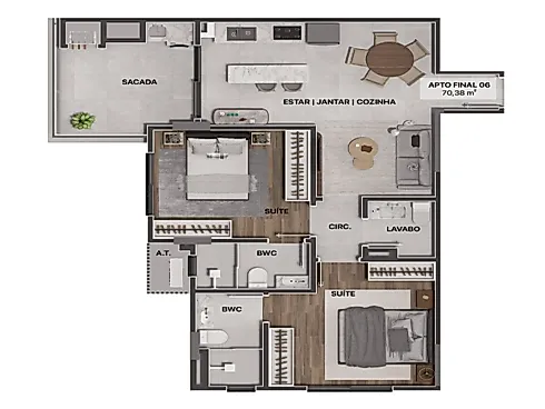 Apartamento 02 Suítes- Gravatá a Partir de 732.000,00 - Foto 11