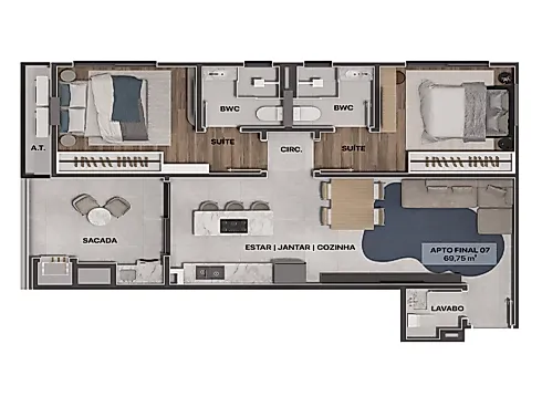 Apartamento 02 Suítes- Gravatá a Partir de 696.000,00 - Foto 11