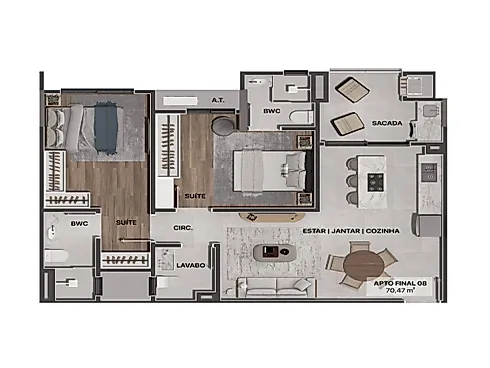 Apartamento 02 Suítes- Gravatá a Partir de 695.000,00 - Foto 11
