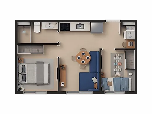 Apartamento 1 Dorm Bem Viver Praça Nébias, Campos Elíseos, São Paulo - Apartamento em Campos Elíseos, São Paulo - Foto 3
