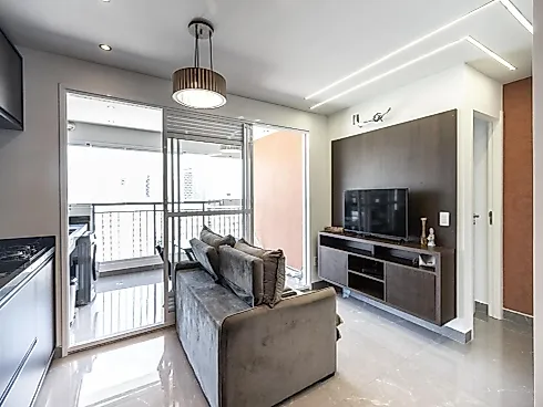 Apartamento 2 Quartos com 1 Suíte e 53m² - Barra Funda - Apartamento em Barra Funda, São Paulo - Foto 1