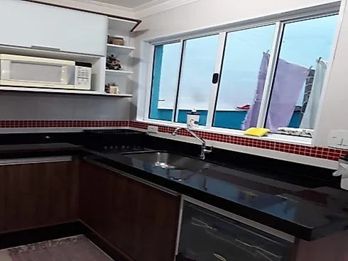 Sobrado geminado em Vila Linda, Santo André