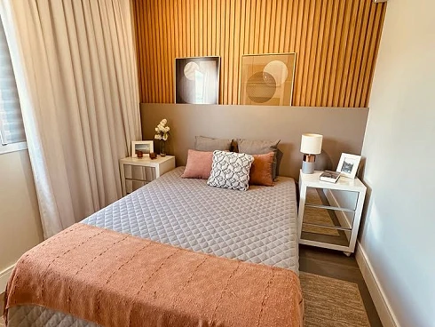 Apartamento Mobiliado no Viva e Realize | 42m² | 2 Dormitórios | Sacada e Churrasqueira | Planejados | - Foto 14